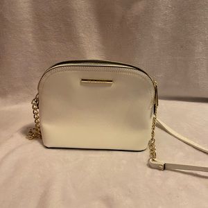 small white crossbody purse